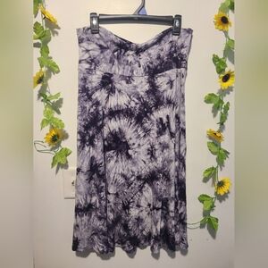 Nwt Lock & Love XL Premium Tye Dye Midi Skirt